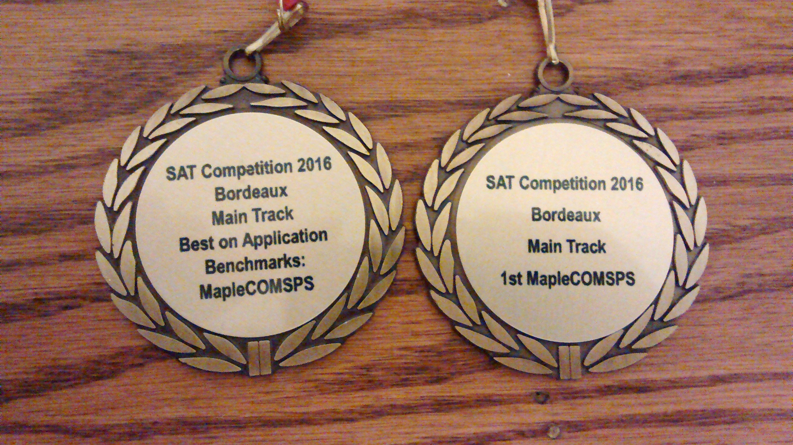 SAT Competition 2016 medals